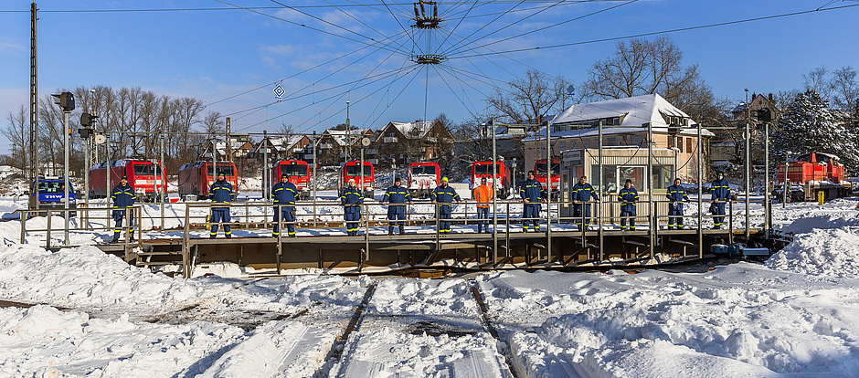 Schnee-Einsätze Februar 2021 - von Osnabrück bis in den Harz sind Helfer aus Quakenbrück im Einsatz.